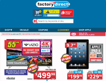 Tablet Screenshot of new.factorydirect.ca