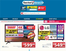 Tablet Screenshot of factorydirect.ca